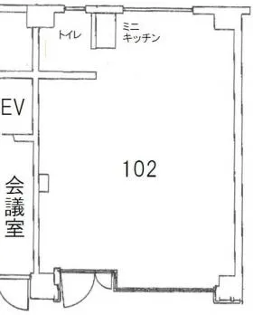 深山ビルの基準階図面