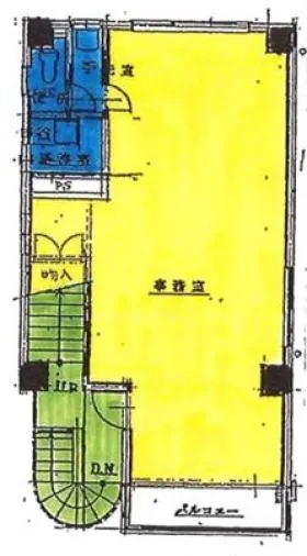 増山ビルの基準階図面