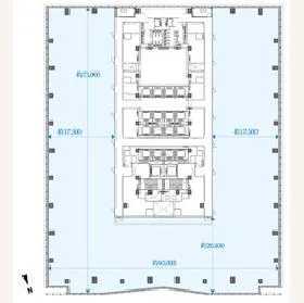 JPタワーの基準階図面