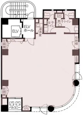 VORT茅場町Ⅰ(豊第2)ビルの基準階図面