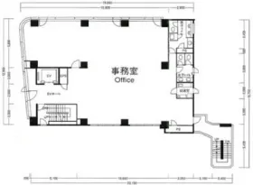 青山246ビルの基準階図面