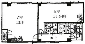 塩部ビルディングの基準階図面