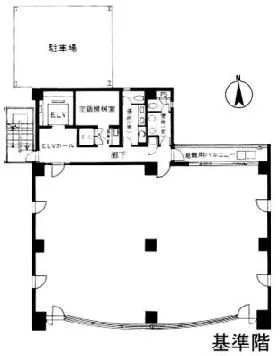 三田ネクサスビルの基準階図面