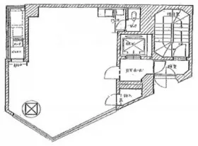 黒江屋八丁堀ビルの基準階図面