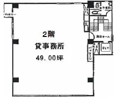 ツカコシビルの基準階図面