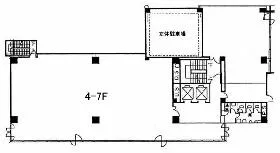 人形町冨士ビルの基準階図面