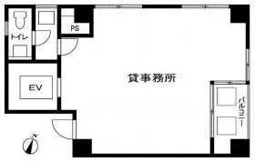 宮崎ビルの基準階図面