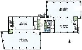 新宿サンエービルの基準階図面