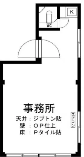 入山ビルの基準階図面