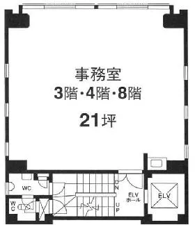 第2篠原ビルの基準階図面