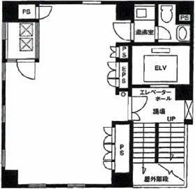 西浦本舗ビルの基準階図面