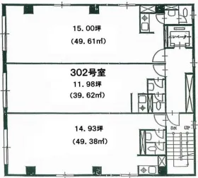 堀口ビルの基準階図面