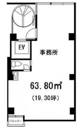 第5篠原ビルの基準階図面