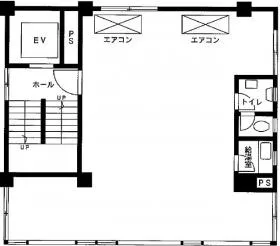 岩田第1ビルの基準階図面