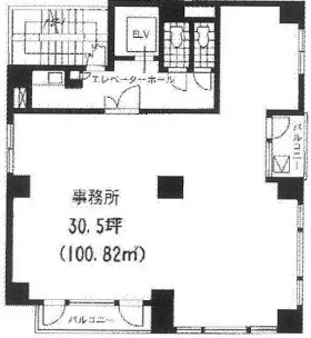 とね松ビルの基準階図面