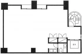 DJK人形町ビルの基準階図面