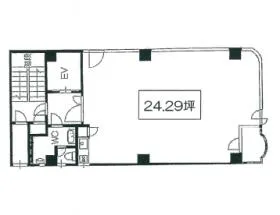 日本橋TECビルの基準階図面