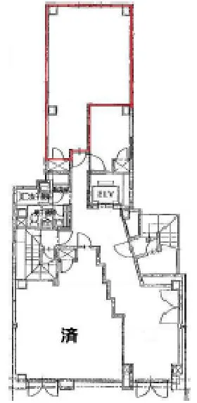 NCC人形町ビルの基準階図面