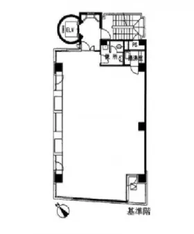 人形町ミハマビルの基準階図面