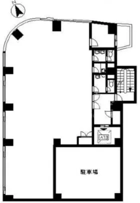THE CORNER 日本橋人形町ビルの基準階図面