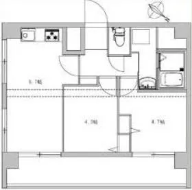 箱崎ダイヤマンションの基準階図面