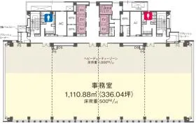 東京倶楽部ビルディングの基準階図面