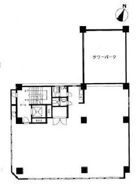 高木ビルの基準階図面