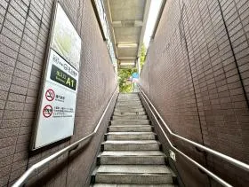 階段から上がる