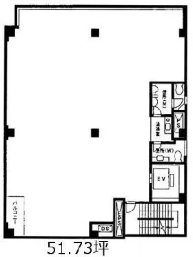 IMCビル新橋の基準階図面