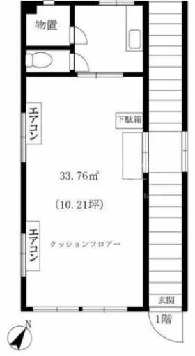 矢ケ崎ビルの基準階図面