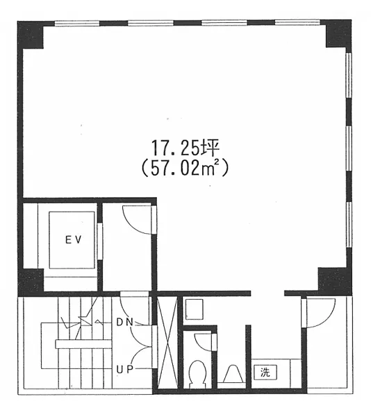 NOVEL WORK Shimbashiビルの基準階図面