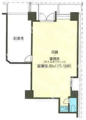 プロシード日本橋堀留町(元リバティヴ日本橋堀留町)ビルの基準階図面