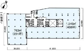 山王グランドビルの基準階図面