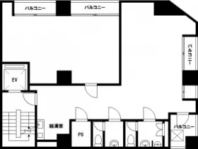 茅ケ紡ビルの基準階図面