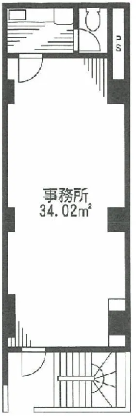 京清堂ビルの基準階図面