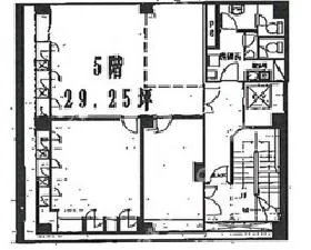 AS(エー・エス)ビルの基準階図面