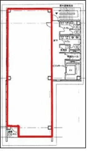 京橋ヨツギビルの基準階図面