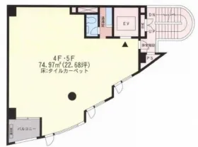 鹿島ビルの基準階図面
