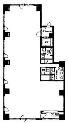 オークビル京橋の基準階図面