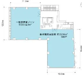 芝三田森ビルの基準階図面
