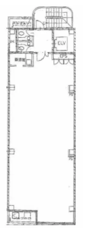 京橋イーサスビルの基準階図面