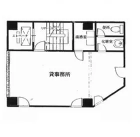 日本橋アサヒビルの基準階図面