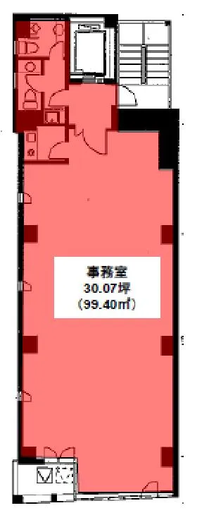 室一ビルの基準階図面