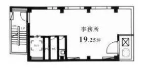 ムロマチ齋藤ビルの基準階図面