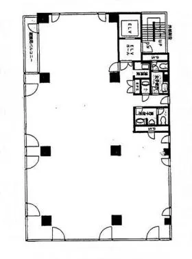 神茂(カンモ)ビルの基準階図面