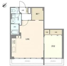 ニュー高輪マンションビルの基準階図面