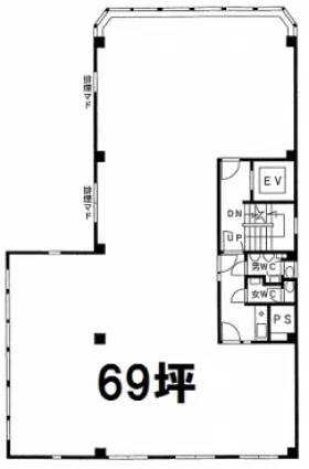 ストークビルヂング本石の基準階図面