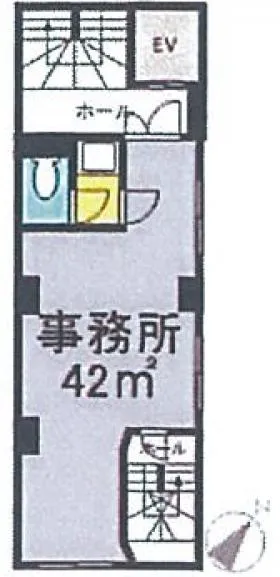 安部ビルの基準階図面