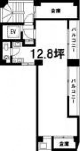 町田ビルの基準階図面