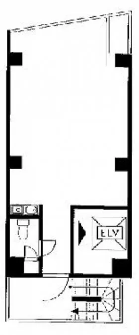 日本橋本町松本ビルの基準階図面